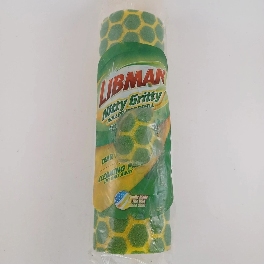 1 Libman‎ Nitty Gritty Roller Sponge Mop Refill Tear Resistant NEW